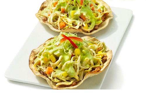 tostadas de pollo