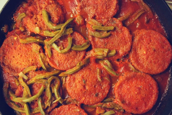 nopales con tortas de camarn