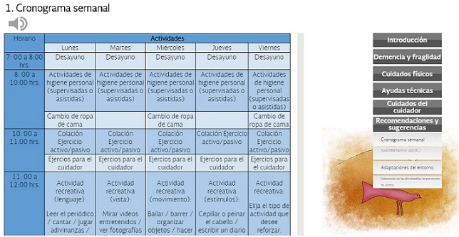 curso con cronogramas