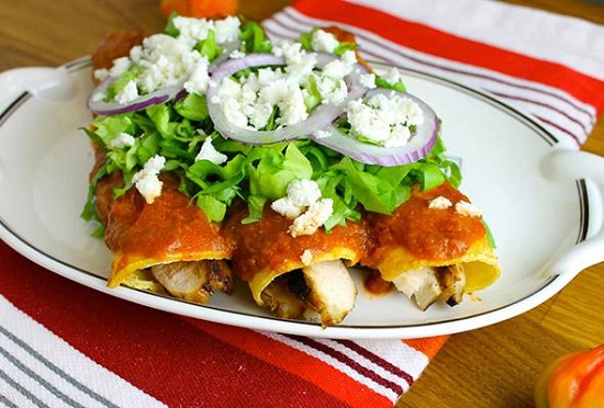 receta para preparar enchiladas rojas