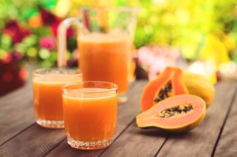 jugo de papaya con avena