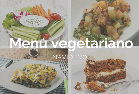 menu navideo vegetariano