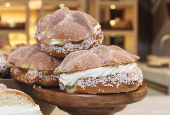 relleno de nata para el pan de muerto