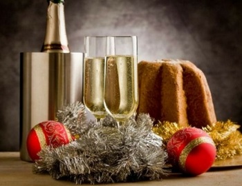 vino para la cena de navidad