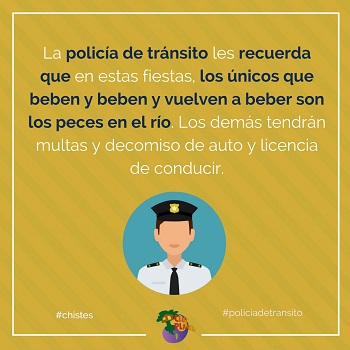 chiste policia de tr�nsito